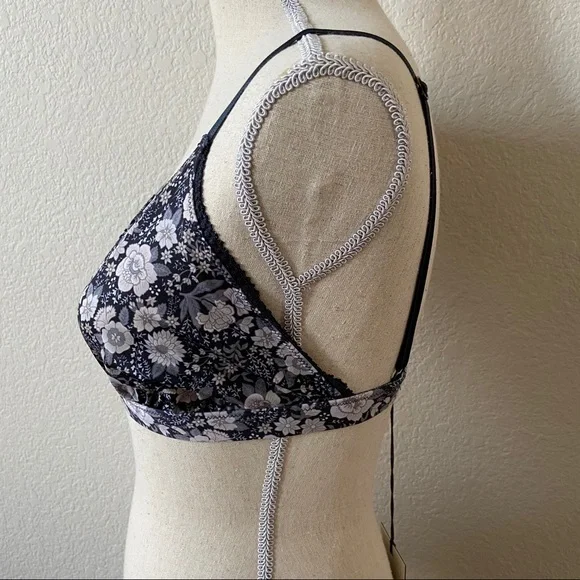 {Spell} Juniper Tri Bralette XXL Charcoal Floral